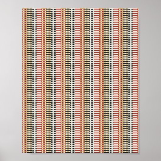 Gepixeliseerd wiskundig patroon  poster (Voorkant)