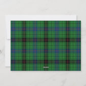 Geplaagd Foto Custom Tartan Christmas Feestdagenkaart (Achterkant)