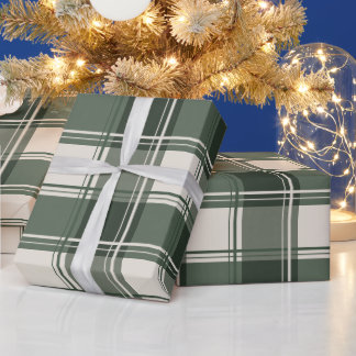Geplaagd Kerstmis - Groen Cadeaupapier