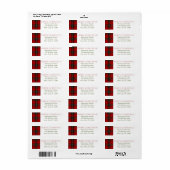 Geplaagd Merry Christmas Retour Adreslabel Etiket (Full Sheet)