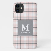 Geplaagd monogram tartan Case-Mate iPhone case (Achterkant)