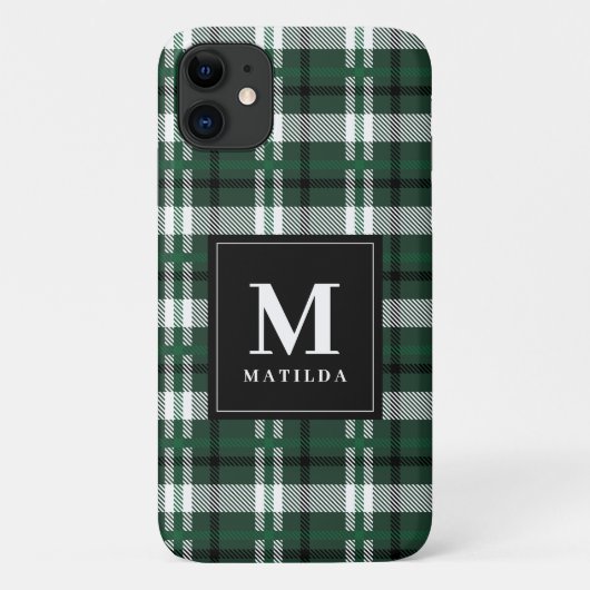 Geplaagd monogram tartan Case-Mate iPhone case (Achterkant)