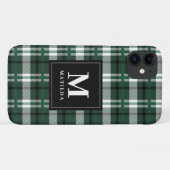 Geplaagd monogram tartan Case-Mate iPhone case (Achterkant (horizontaal))