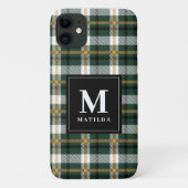 Geplaagd monogram tartan Case-Mate iPhone case (Achterkant)