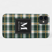 Geplaagd monogram tartan Case-Mate iPhone case (Achterkant (horizontaal))