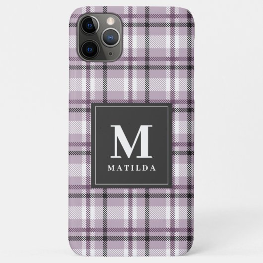 Geplaagd monogram tartan Case-Mate iPhone case (Achterkant)