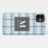Geplaagd monogram tartan Case-Mate iPhone case (Achterkant (horizontaal))