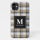 Geplaagd monogram tartan Case-Mate iPhone case (Achterkant)