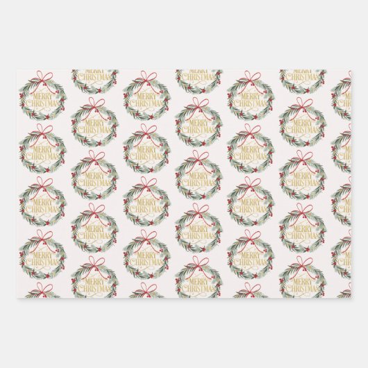 Geplaagd rendier Kerstmis verpakken papieren velle Inpakpapier Vel (Voorkant 3)