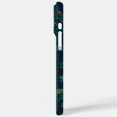 Geplaagd Rustiek Monogram Script Krans Tartan Case-Mate iPhone Case (Achterkant / Links)