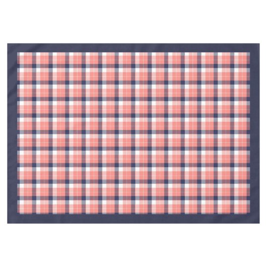 Geplaagd tafelkleed in Koraal Marine Stijlvolle Ta (Voorkant (Horizontaal))