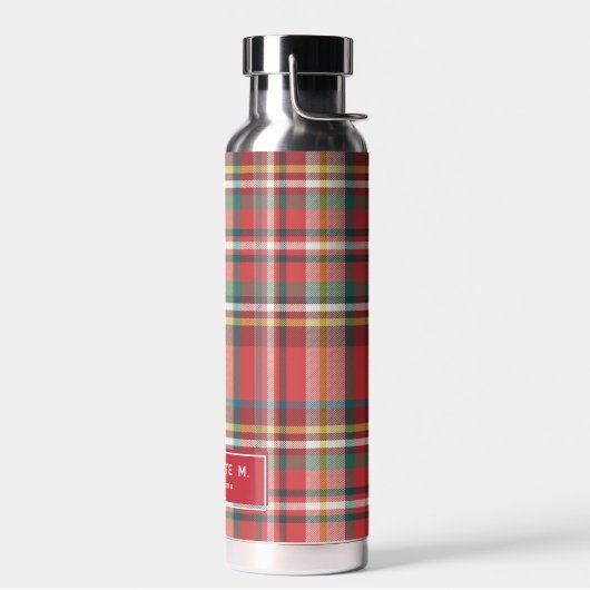 Geplaagde klassieke rustieke gepersonaliseerde waterfles (Links)