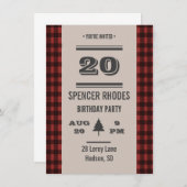 Geplaagde verjaardagsuitnodiging aankondiging (Voorkant / Achterkant)