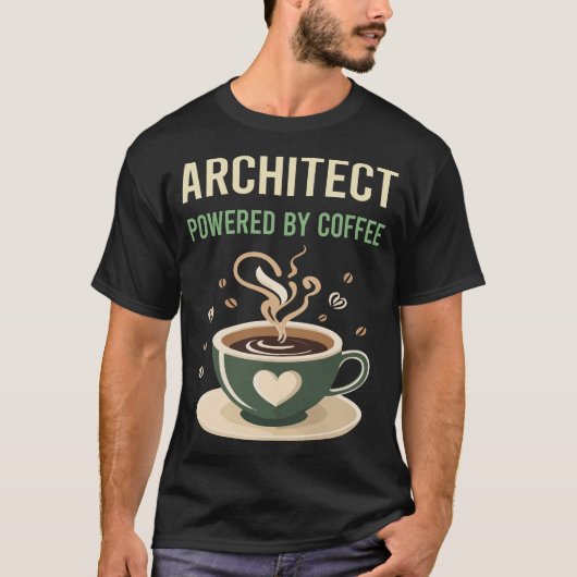Geplaatst door Coffee Architect T-shirt (Voorkant)