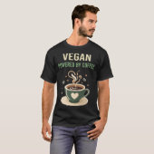 Geplaatst door Coffee Vegan T-shirt (Voorkant volledig)