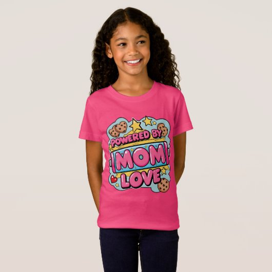 Geplaatst door Mom Love T-shirt (Voorkant volledig)