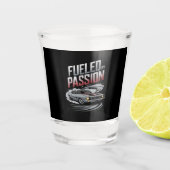 Geplaatst door Passion - Car Enthusiast Design Shot Glas (Voorkant)