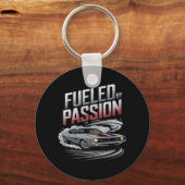 Geplaatst door Passion - Car Enthusiast Design Sleutelhanger (Voorkant)