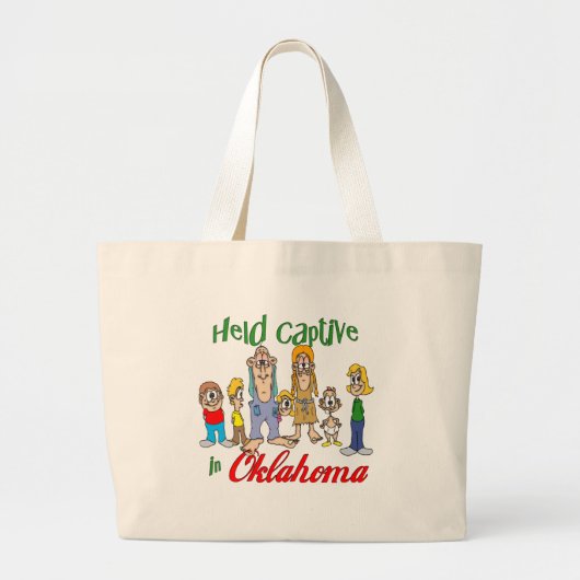 Geplaatst in OKlahoma Grote Tote Bag (Voorkant)