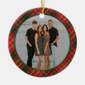 Geplaatst kerst ornament met foto (Voorkant)
