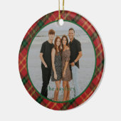 Geplaatst kerst ornament met foto (Links)