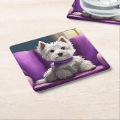 Geplaatst op Paarse Onderzetter (Schuin)