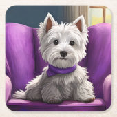 Geplaatst op Paarse Onderzetter (Voorkant)