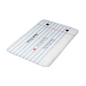 Geplaatst Papieren Blad Grappig Custom Badmat (Gekanteld)