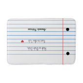 Geplaatst Papieren Blad Grappig Custom Badmat (Voorkant)