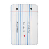 Geplaatst Papieren Blad Grappig Custom Badmat (Voorkant Verticaal)