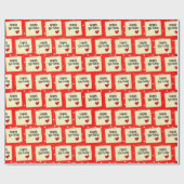 Geplaatst Post It With Heart On Polka Dots Cadeaupapier (Vlak)