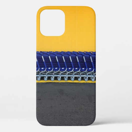 Geplaatste blauwe kruidenkarretten Case-Mate iPhone case (Achterkant)