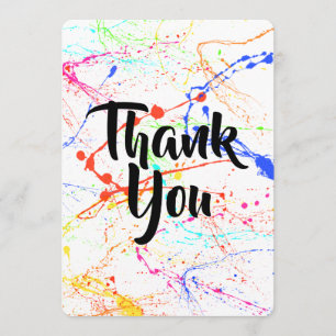 Geplaatste creditcard bedankkaart