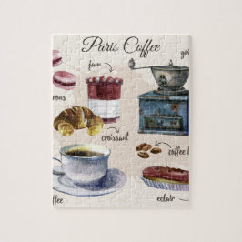 Geplaatste gebak van Parijs Legpuzzel