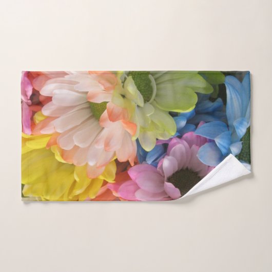 Geplaatste handdoek - Multi-Colored Madeliefjes II (Handdoek)