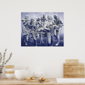 Geplaatste muziek van Chrome Poster (Keuken)