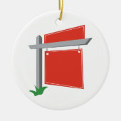 Geplaatste Post Keramisch Ornament (Voorkant)