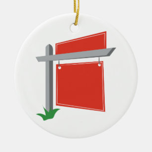 Geplaatste Post Keramisch Ornament