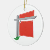 Geplaatste Post Keramisch Ornament (Links)