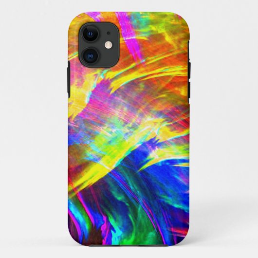 Geplaatste regenboog Abstracte kunst levendig kleu Case-Mate iPhone Case (Achterkant)