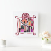 Geplaatste schoonheidsmiddelen vierkante klok (Huis)