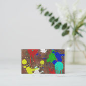 Geplaatste verf Visitekaartje (Staand voorkant)