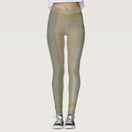 Geplaid in goud, zilver, koper, grijs & beige leggings