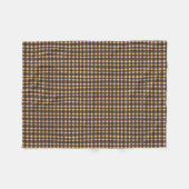  geplakt geruit patroon – warme aardetinten fleece deken (Voorkant (Horizontaal))