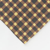  geplakt geruit patroon – warme aardetinten fleece deken (Hoek)