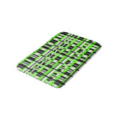 Geplakt in Lime Green, Black & Grey Badmat (Gekanteld)