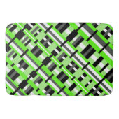 Geplakt in Lime Green, Black & Grey Diagonal Badmat (Voorkant)