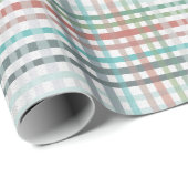 Geplakt in pastelblauwe kleuren cadeaupapier (Rol Hoek)