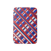 Geplakt in Rood, Wit & Blauw Diagonal Badmat (Voorkant Verticaal)