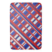 Geplakt in Rood, Wit & Blauw Diagonal Badmat (Voorkant Verticaal)